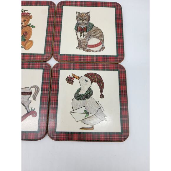 Vintage Pimpernel Christmas Coasters Various Pictures/Art Set of 6 - Picture 5 of 6